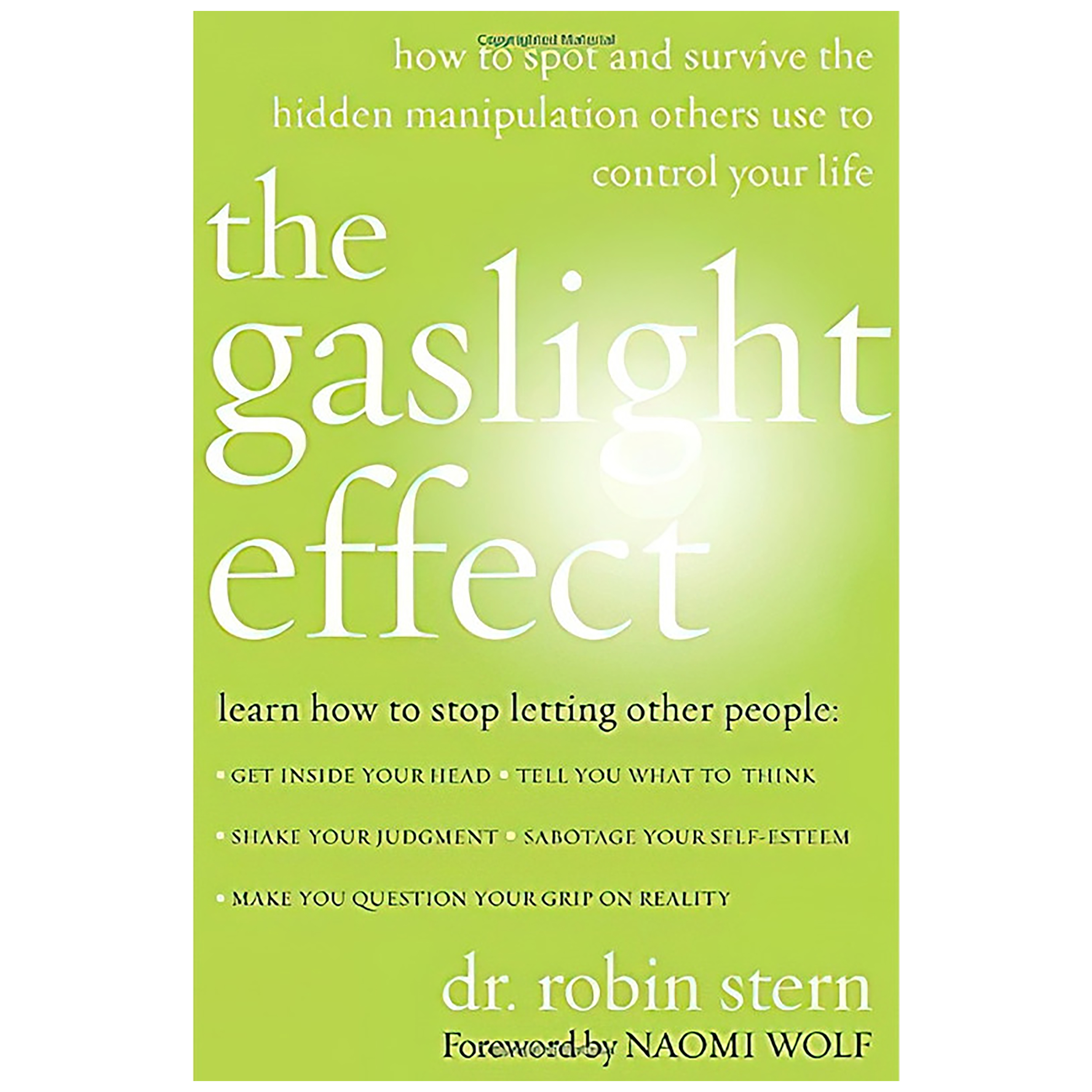 کتاب The Gaslight Effect اثر Robin Stern انتشارات Harmony